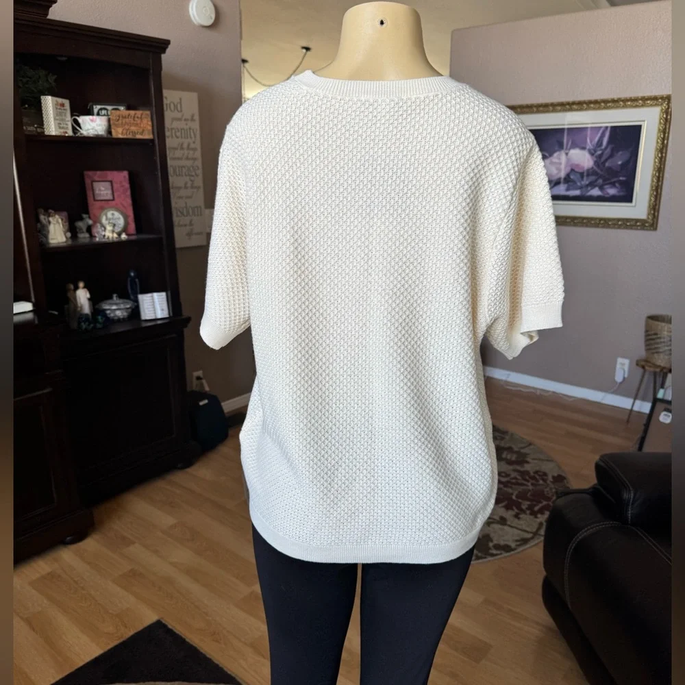 Women's Cream Sweater - Picture 2 of 10